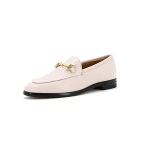 Pre-owned Gucci Women's Jordaan Loafers Leather with Crystals by Rebag