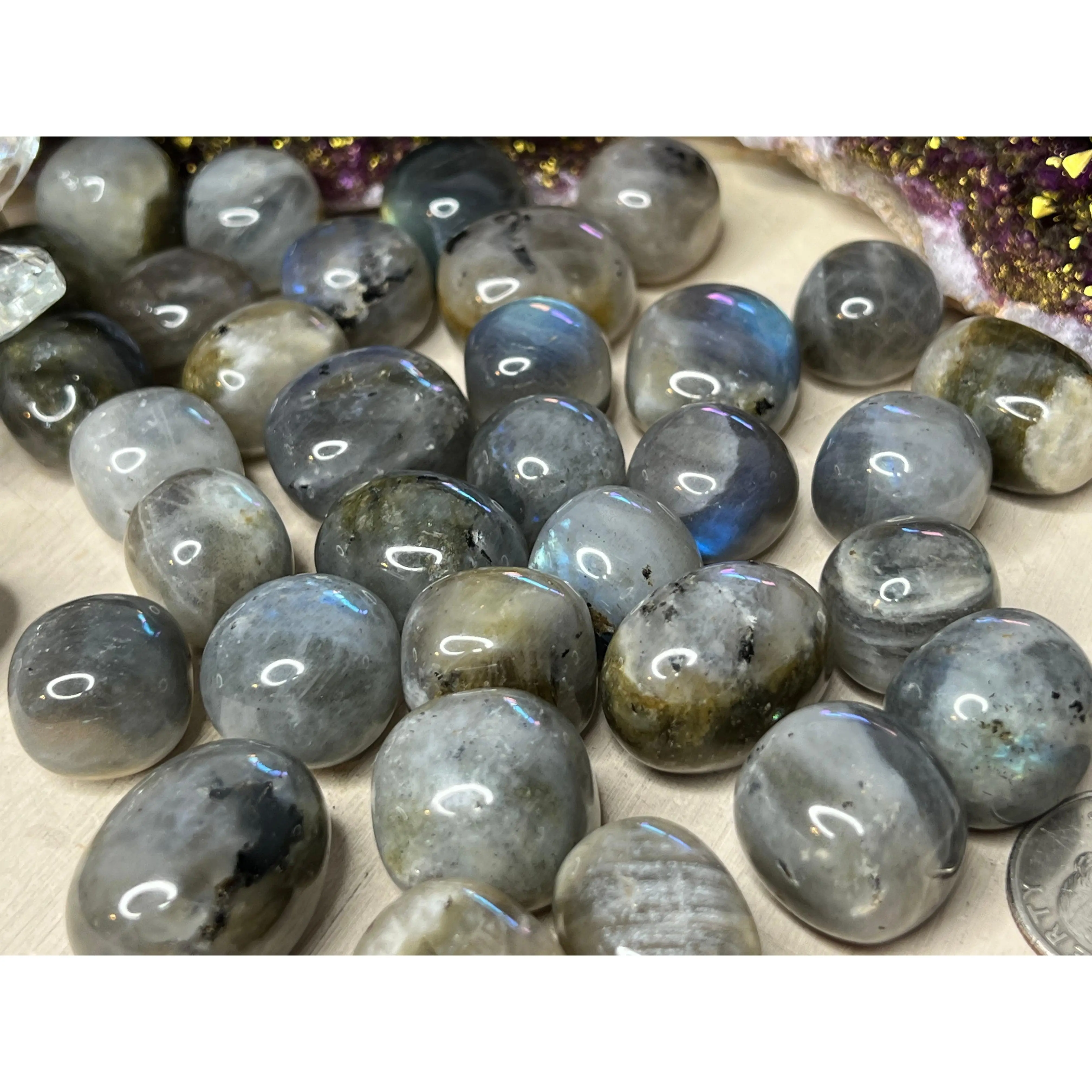 Labradorite Small and Medium Flashy Tumbles