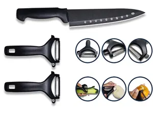 Pro Sushi Chef Knife + 2  Dual Precision Peeler Set