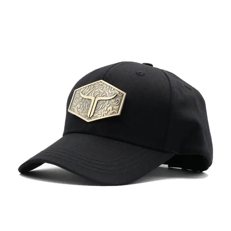Cattle Ranch Cotton Hat Buckle Accessory - Metal Logo - Adjustable - Premium Design Snapback Baseball Cap Snapback Black Caps