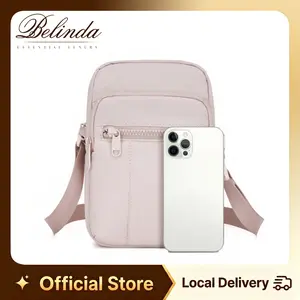 Belinda Quilted MINI Anti-Theft Shoulder Bag for Women, Multi-Pocket Wallet Organizer Pouch, Adjustable Lightweight Strap, Lightweight Water-Resistant for Work, Travel, School, Mom