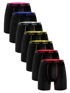 7pcs Men's Comfy Skinny Fit Long underwear, With contour bands, Activewear, suitable for spring sports and daily casual wear, Soft, Lightweight, Moisture-Wicking