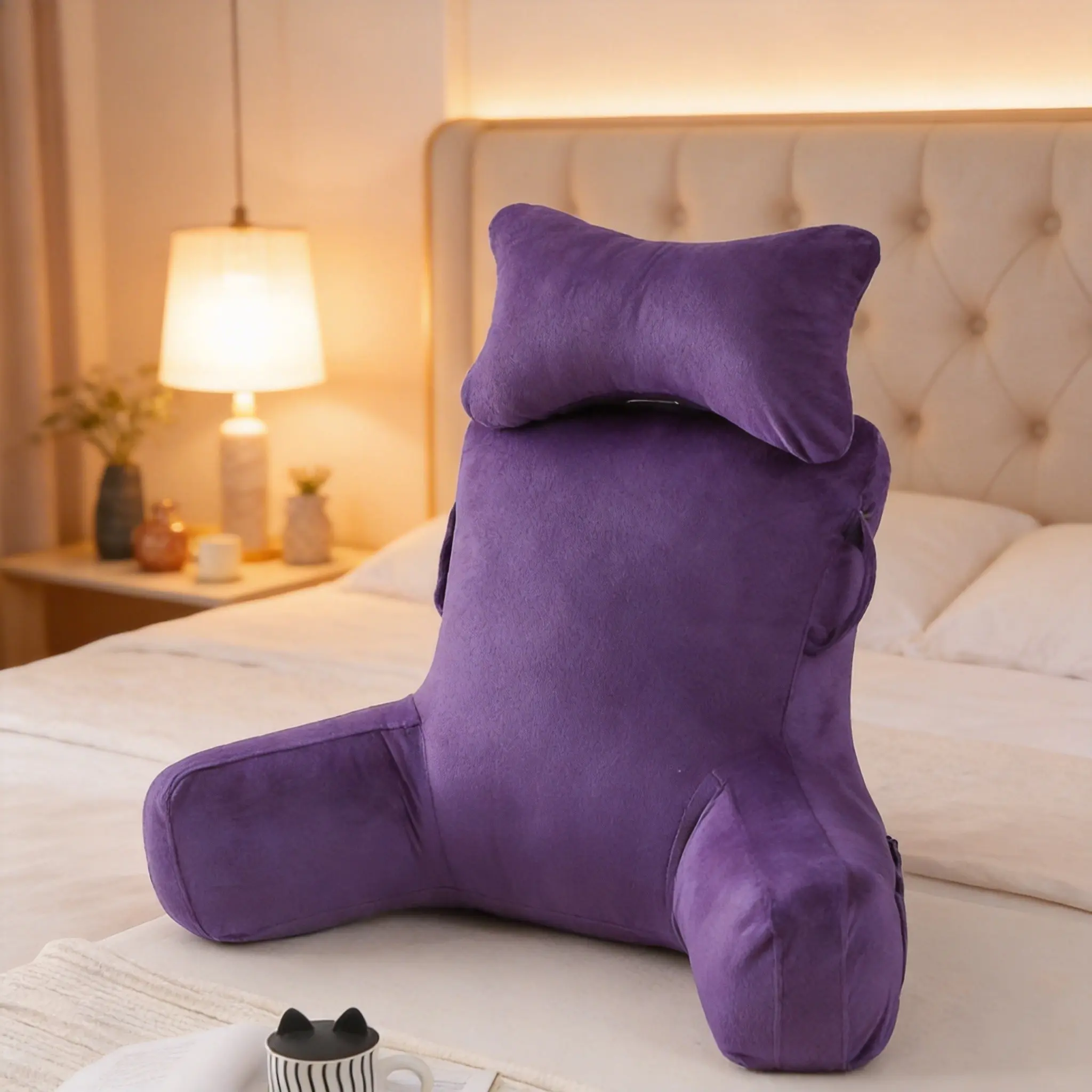 Comfortable Reading Pillow for Tablets, Ergonomic Pad Cushion for Books, Ideal Rest Support for Long Hours of Use
