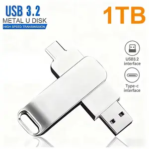 Metal Flash Drives 16TB USB 3.2 High Speed Transfer Pendrive Memory Card Pendrive Flash Disk Memoria Waterproof Stick
