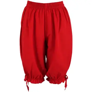 Red Crepe Long Bloomers