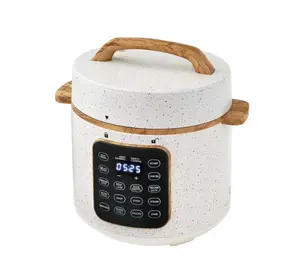 The Pioneer Woman Linen Speckle 6-Quart Pressure Cooker with Touch Control Display