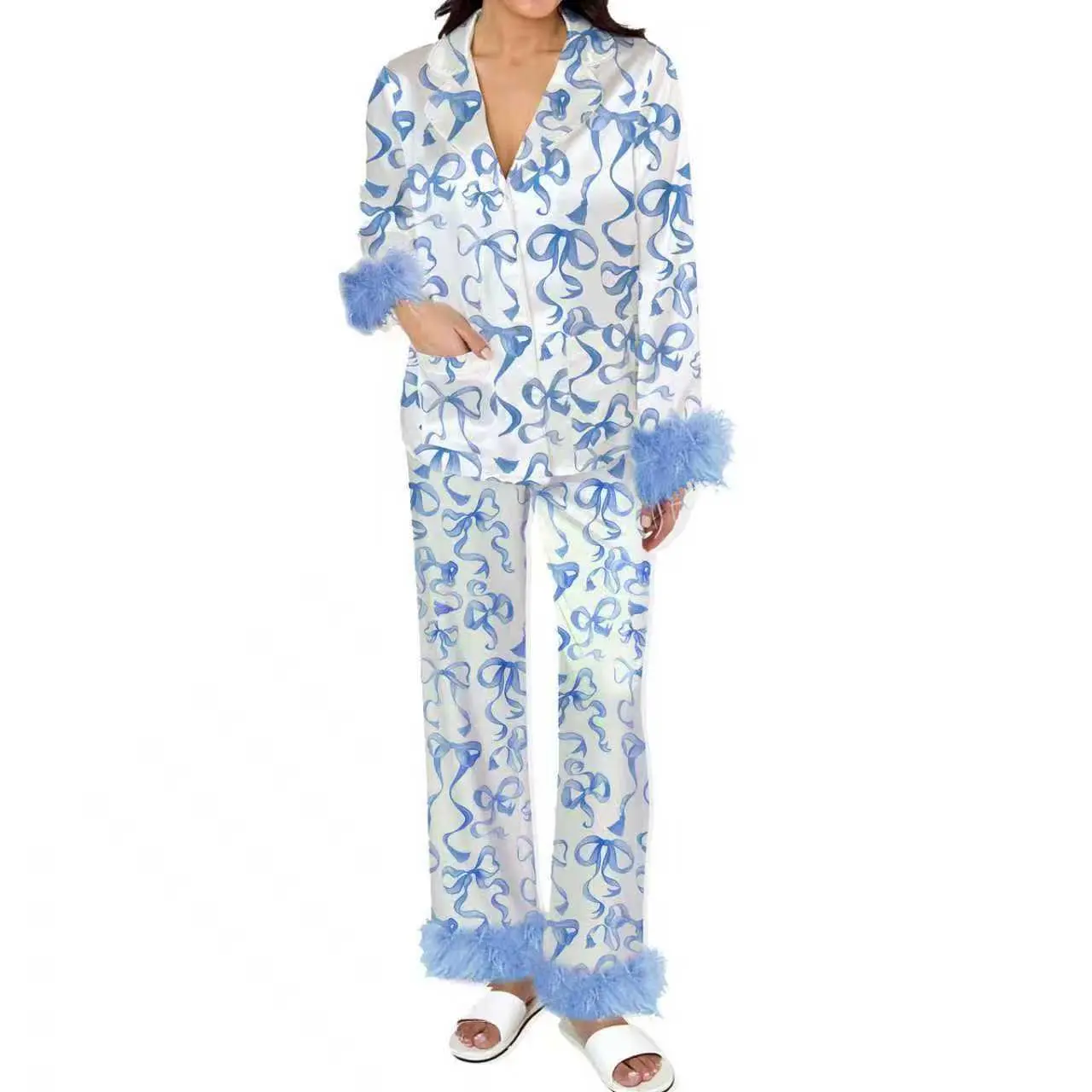 White background blue