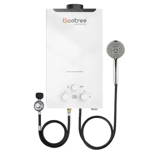 Tankless Water Heater Propane, 4.76 GPM RV Water Heater with Digital Display,18L Portable Instant Hot Gas Water Heater with Overheating Protection for Indoor and Camping,115,425 BTU