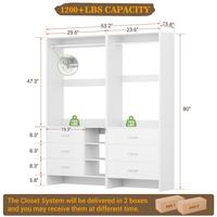 Large+Small-Drawer Closet