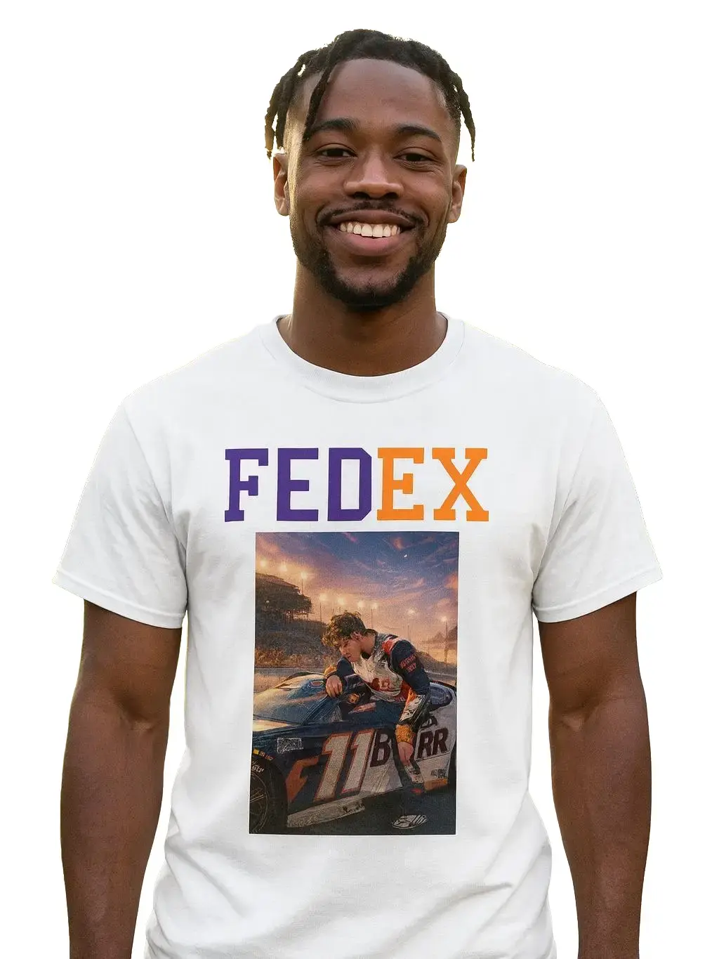 Denny Hamlin Edition FEDEX Graphic T-Shirt for Race Fans
