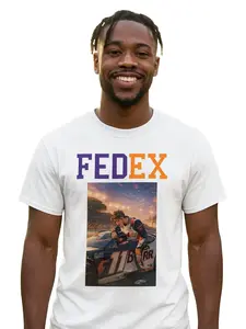 Denny Hamlin Edition FEDEX Graphic T-Shirt for Race Fans