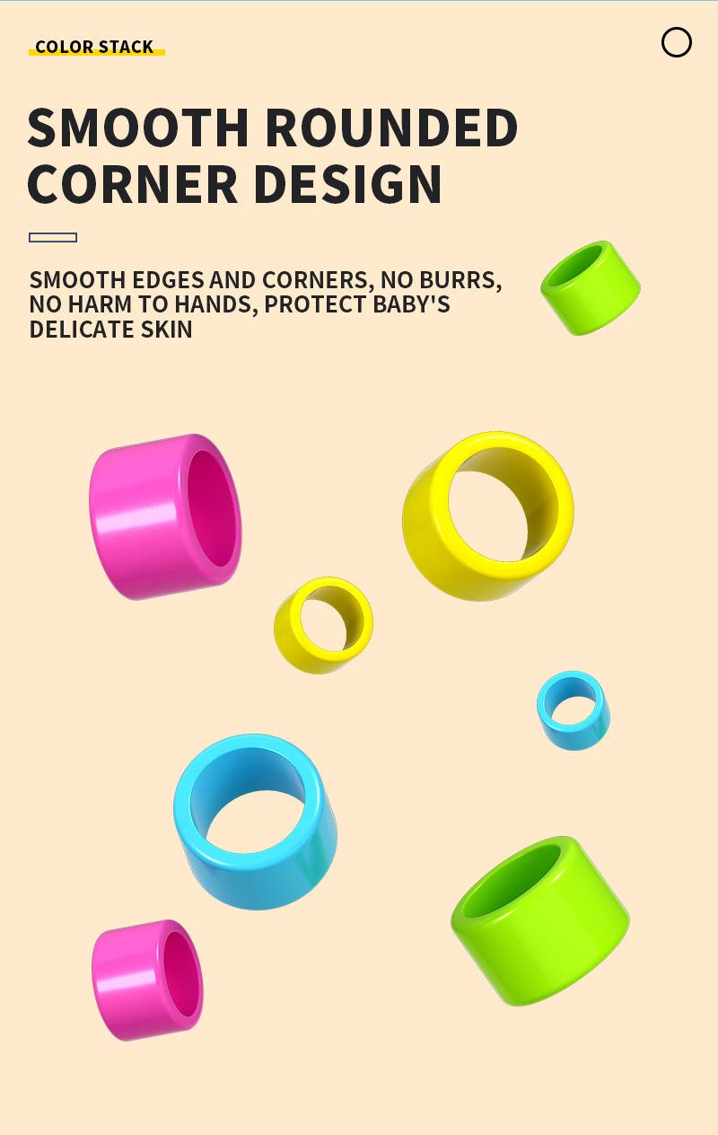 Color Stacker Challenge Puzzle  Matching Game toy  | Fun Interactive Educational Family Party Game for Kids & Adults | Premium Birthday Gift