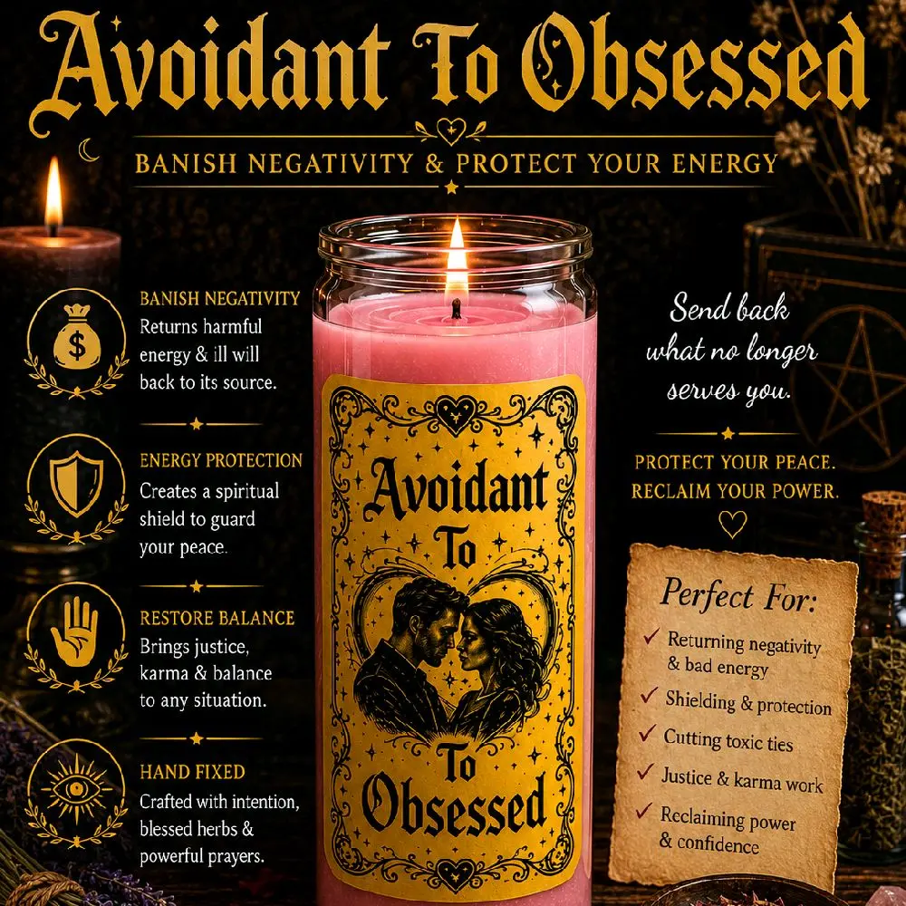 Avoidant to Obsessed Ritual Candle Unscented
