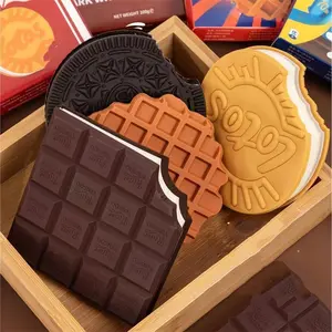 Chocolate, Cream & Strawberry Flavored Creative Pocket Notepads, 1/3/5/12pcs Chocolate & Cookie & Waffle Shaped Tear-off Memo Pad, Sticky Note Set, Fun Gift for Friends, Office Supplies