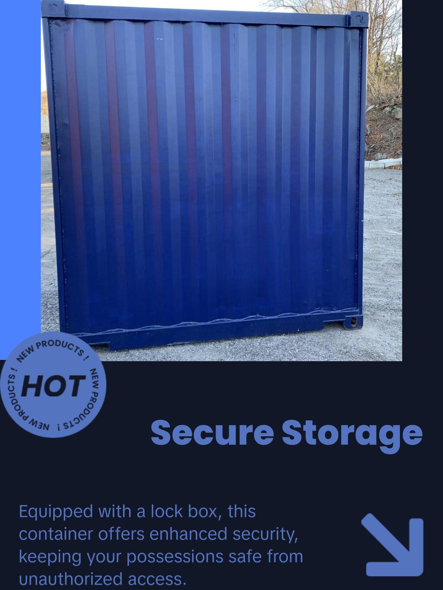 10ft Storage Container with Lock Box