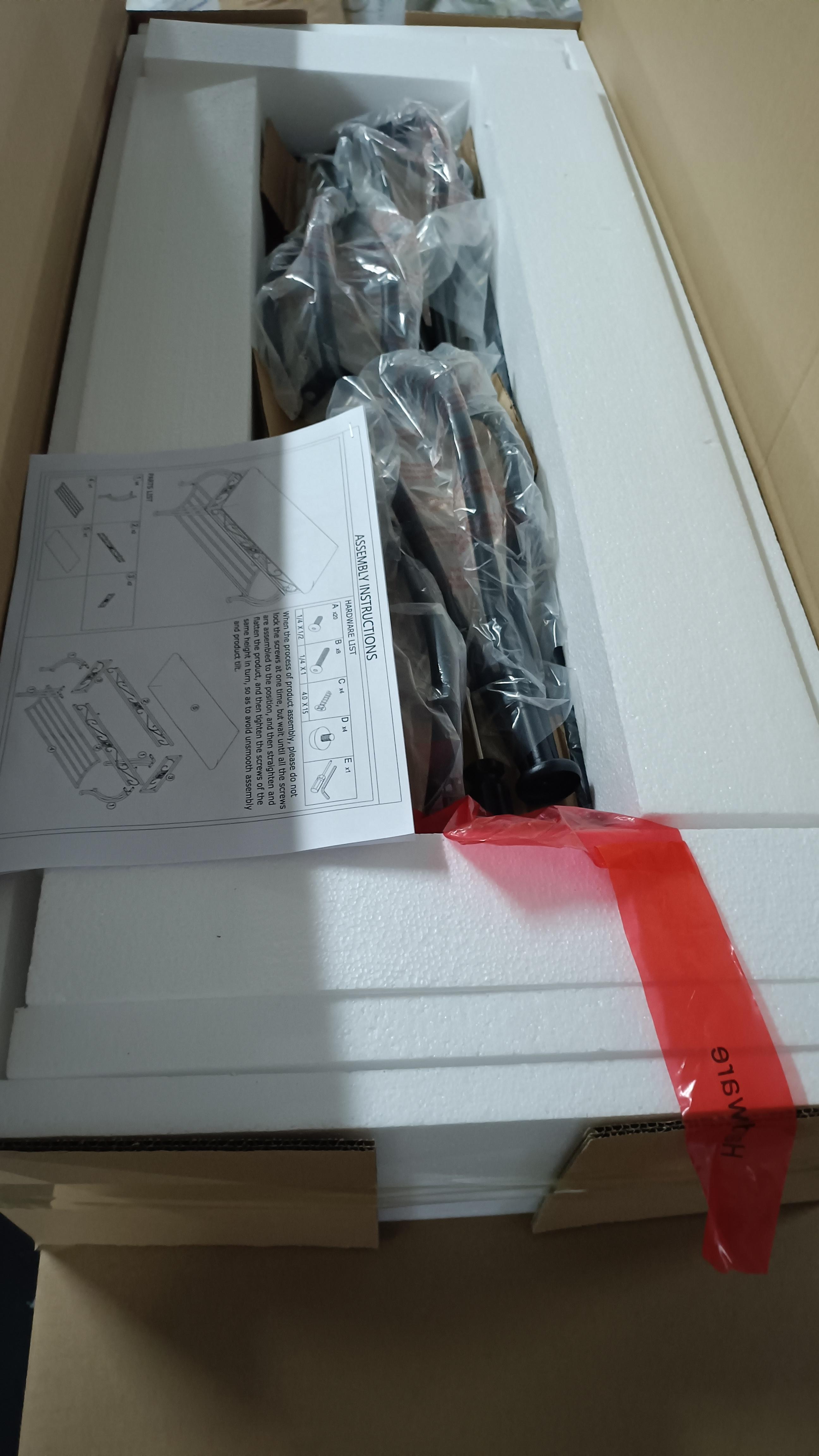 Clearance Sale！High Quality！39.3"L x 14.9"W x 20.4"H Outdoor Patio Long Bench, Multipurpose Upholstered Shoe Rack Bench, Rustic Industrial Shoe Storage Bench for Entryway & Small Spaces, Versatile Seat for Indoor Entryway & Outdoor Patio, Brown