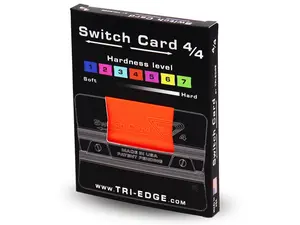 Tri-Edge Switch-Card 4/4 Orange Squeegee for Vinyl Wrap, Window Tinting, and Signs & Graphics Installations