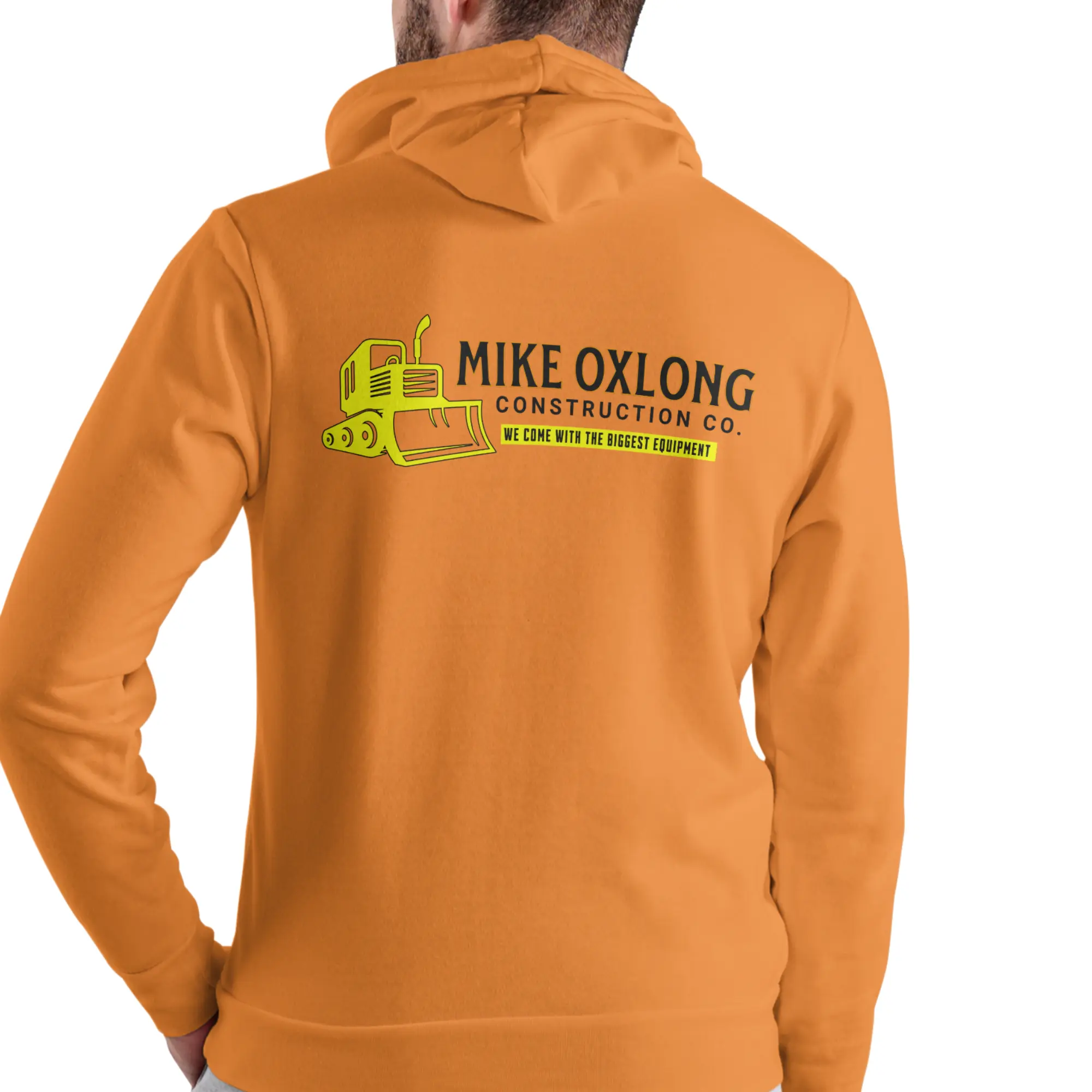 Men's Breathable Cotton Long-Sleeve Casual Pullover Sweatshirt - Unisex Workwear Hoodie Top for Construction Work, Menswear Essential