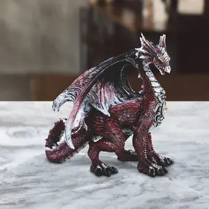 5.5"H Red Dragon Statue Fantasy Decoration Figurine