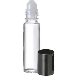 WorldScents  10 ml (1/3 Oz) Roll On bottle for body oil bundle of 5 units Glass Organiser