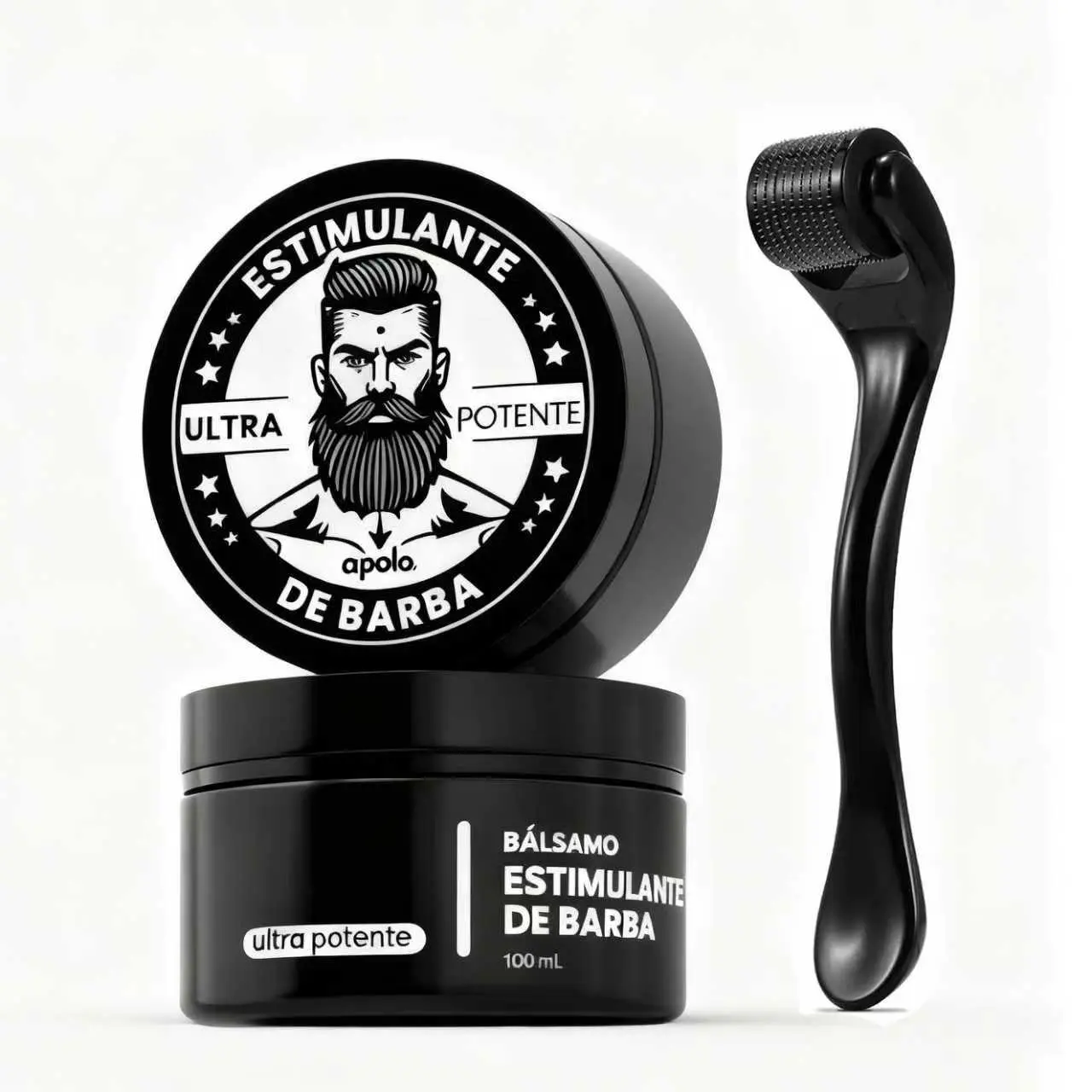 Apolo Ultra-Potent Beard Stimulating Balm 100ML, Nourish Beard Follicles, Enhance Beard Density & Stimulate Natural Beard Growth with Effective Concentrated Formula