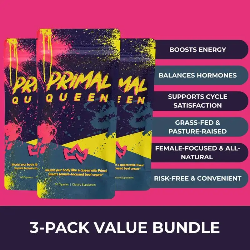Primal Queen 3Pack Beef Organ Superfood - 90 Day Refill