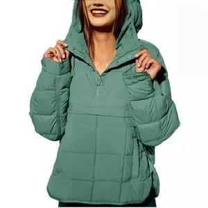 Women'S Hooded Jacket 2025Winter Solid Color Design Warm Coats Long Sleeve Comfortable Travel Basic Pullover Comfy hoodie Womenswear Casual Minimalist Can be used with raincoat