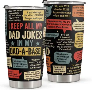Macorner Fathers Day Gifts For Dad, Dad Joke Birthday Gifts, Funny Dad Gifts For Papa Grandpa, Christmas Gifts for Men, Stainless Steel 20oz Tumbler, Dad Cup, Dad Tumbler