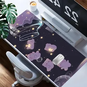 Cute Cartoon Pattern Mouse Pad, Rectangle Gaming Mouse Pad, Non-slip Rubber Base Mousepad, Office Desk Keyboard Mouse Mat, Desk Accessories for Home Office
