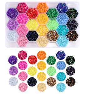 Resin diamond 22 color random mixed with two glue