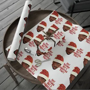 Gangsta Party Christmas Holiday Wrapping Paper