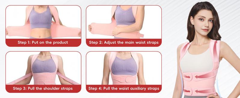 Back Brace Posture Corrector for Women and Men, Shoulder Straightener, Adjustable Full Back Support, Upper and Lower Back Pain Relief - Scoliosis, Hunchback, Hump, Thoracic, Spine Corrector