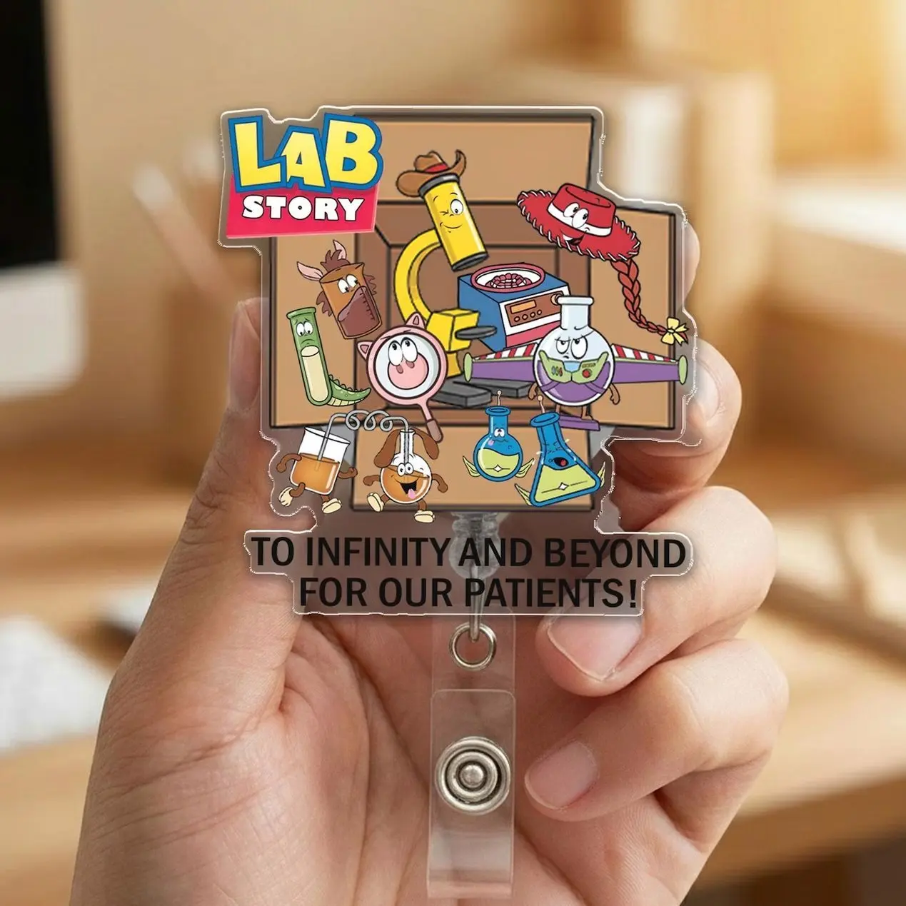 Lab Week 2026 Badge Reel, Lab Scientist Blood Bank Phlebotomist Retractable ID Holder X7D