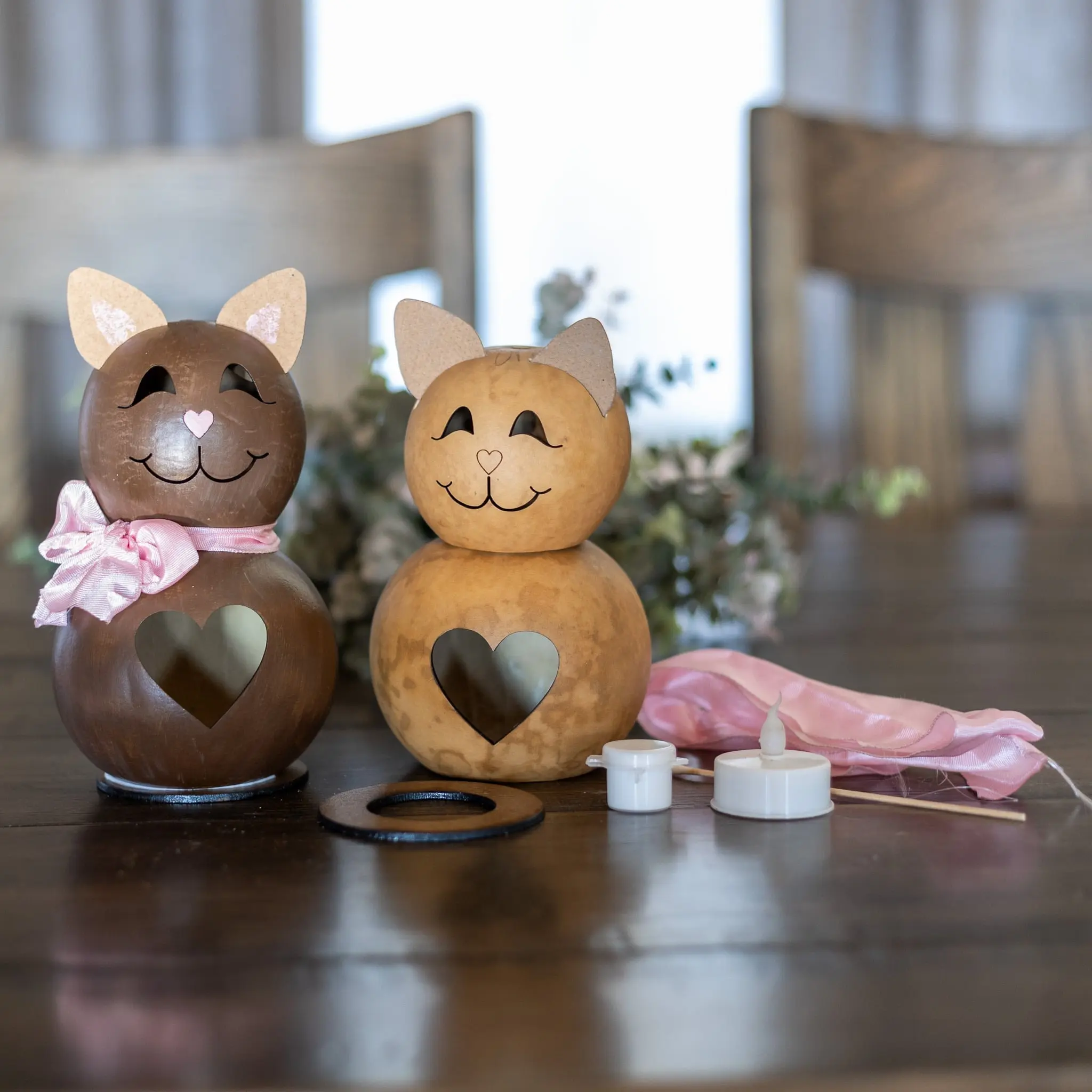 Gourd Craft Kit - Katie the Cat - DIY Craft Supply Kit