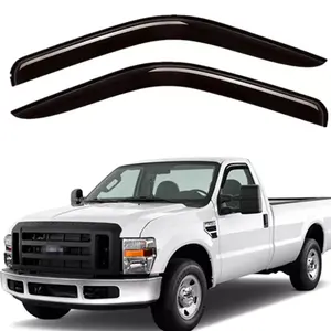 Window Visor for 1999-2016 ford F-250/F-350/F-450/F-550/F-650/F-750 Super Duty with Standard Mirror Only WeatherShield/Rain Visor