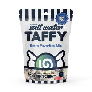 Taffy Shop, Retro Favorites Salt Water Taffy Mix - Gourmet Soft, Sweet & Chewy Candy