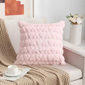 2-piece set Plush autumn and winter throw pillows Modern minimalist cushions Living room sofa heart-shaped cushions Living room sofa cushions and bedroom cushions