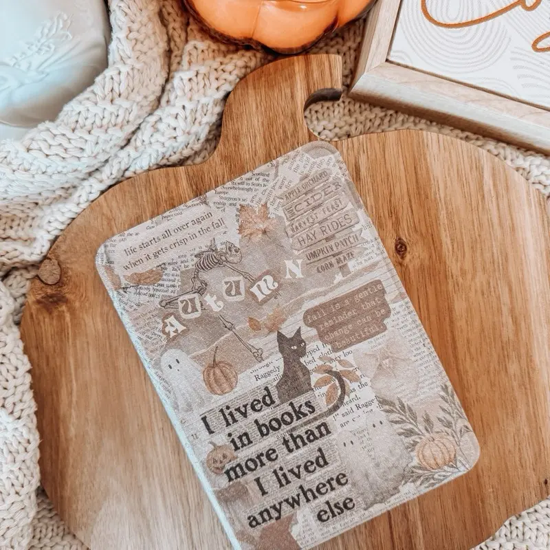 Autumn Montage Kindle Case Clear Back E-Reader Cover Durable Lightweight Protection for 11th Gen Paperwhite 12th Gen Paperwhite Colorsoft 11th Gen 6 Kindle Basic