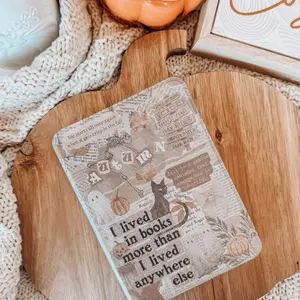 Autumn Montage Kindle Case Clear Back E-Reader Cover Durable Lightweight Protection for 11th Gen Paperwhite 12th Gen Paperwhite Colorsoft 11th Gen 6 Kindle Basic