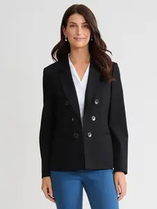 Faux Double Breasted Jacket, Modern Compression