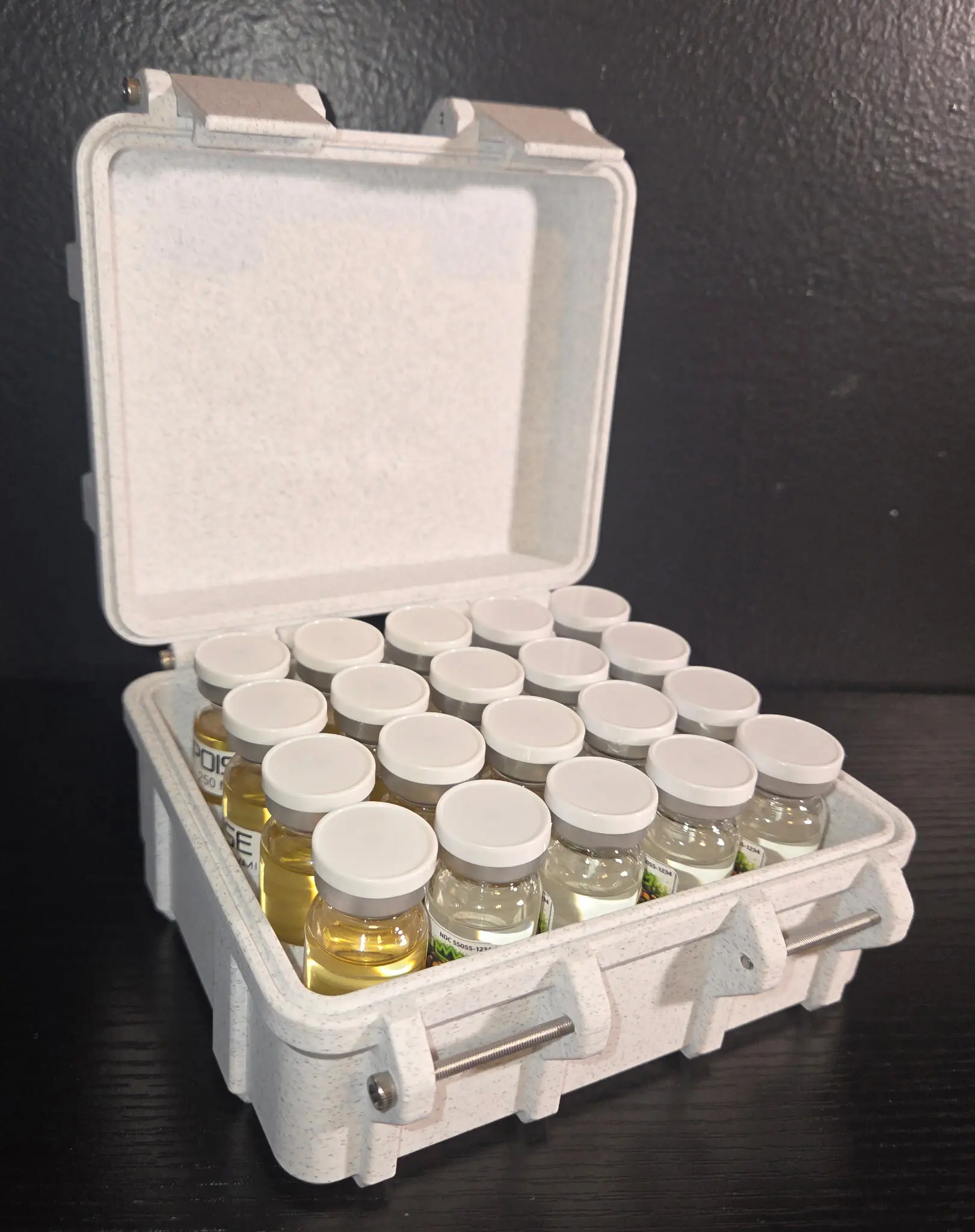 Oil vial storage 10ml case organizer Black Fast