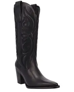 Dingo Women's Women'S Hensley Tall Western Boot Round Toe - Di2246-Blk