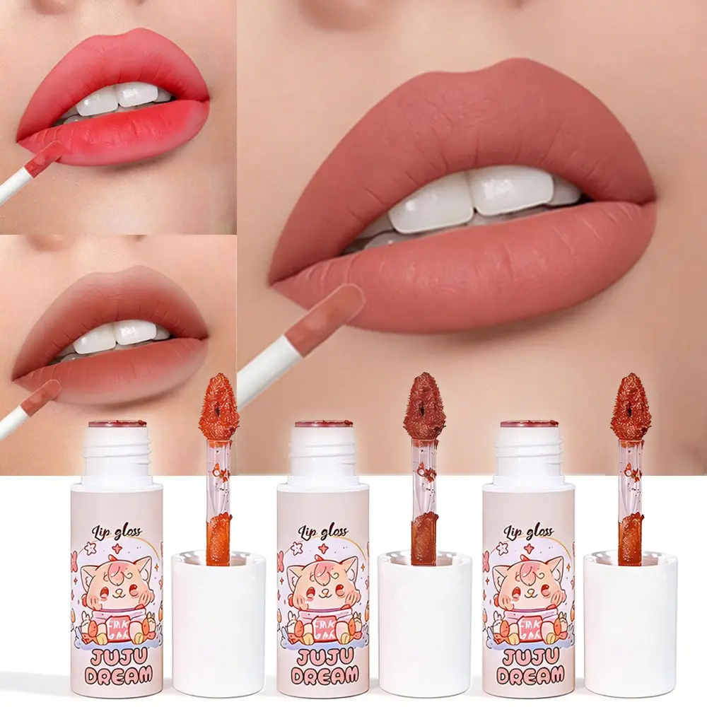 Long Lasting Matte Lipstick, 1 Count Moisturizing Lipstick, Suitable for All Occasions Lip Makeup, Girls and Women Makeup Accessories, Glossy Lipgloss