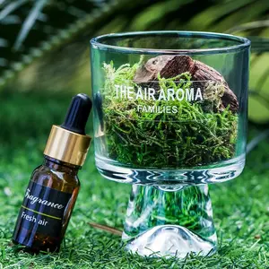 Cedar Moss Diffuser Cup, Forest No-Fire Aromatherapy Decor, Long-Lasting Fresh Scent, Home Fragrance Gift, Essential Oil Holder