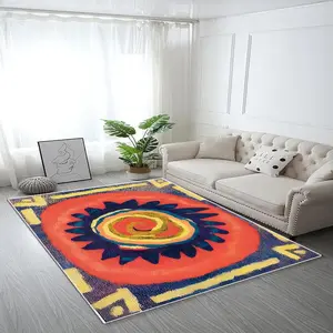 Abstract Pattern Area Rug, Geometric Pattern Rug, Modern Geometric Rug, Non-slip Soft Floor Mat, Decorative Carpet for Home Living Room Bedroom Kitchen Study Room, Home Decor