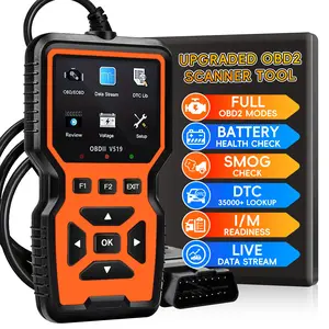 Obd2 Scanner Diagnostic Tool for Cars and Trucks, Engine Code Reader, Obd2 Scan with Reset, Error Codes for All Obdii Vehicles 1996+, Automotive Voltage Tester