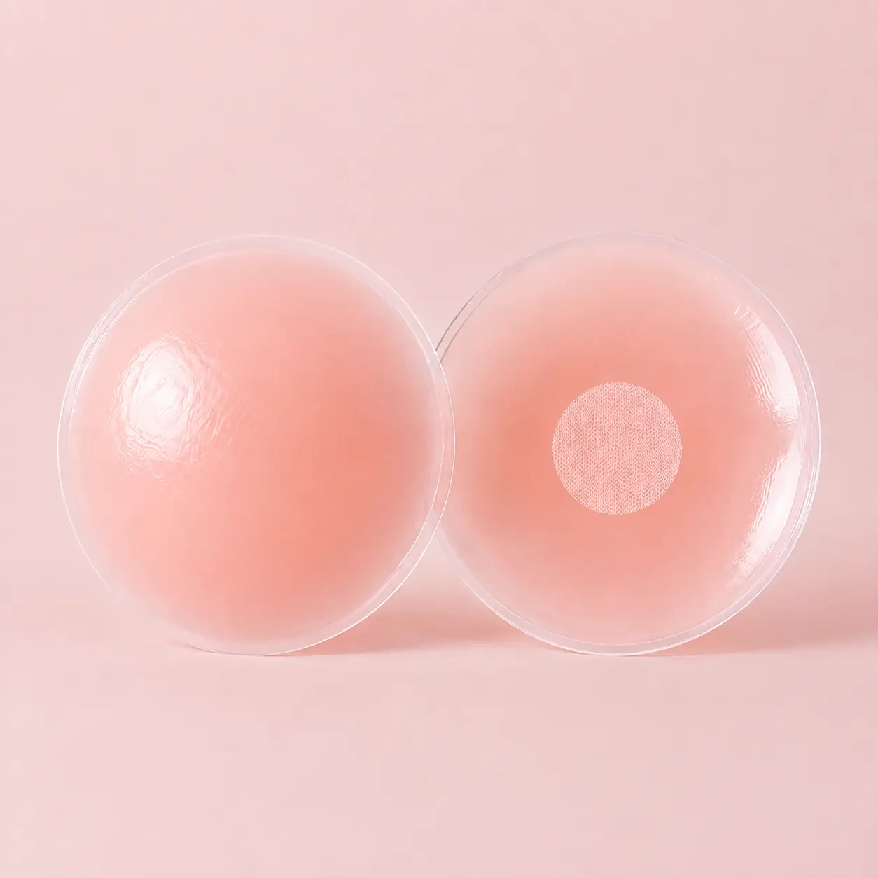 EssElegance Reusable Silicone Nipple Covers | Invisible Seamless Breast Pasties | Skin-Friendly Adhesive Petals with Non-Adhesive Center | Perfect for Swimwear Backless Dresses Summer Tops Nude & Pink