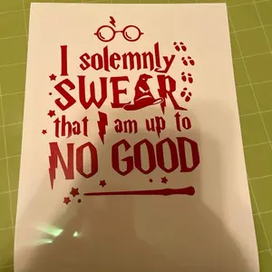 Harry Potter Decal - I Solemnly Swear That I Am Up To No Good Design for Fans