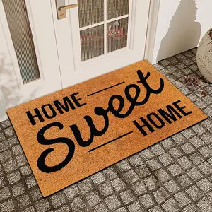 1 Pc Home Sweet Home Diatom Mud Anti Slip And Water Absorbing Entrance Door Mat Indoor And Outdoor Door Mat Kitchen Dining Room Bathroom Bedroom Decoration Holiday Home Decor Home Decor Rugs