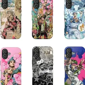 JoJo's Bizarre Adventure Anime Phone Case, Compatible with iPhone X, 11, 12, 13, 14, 15, 16, 17 & more